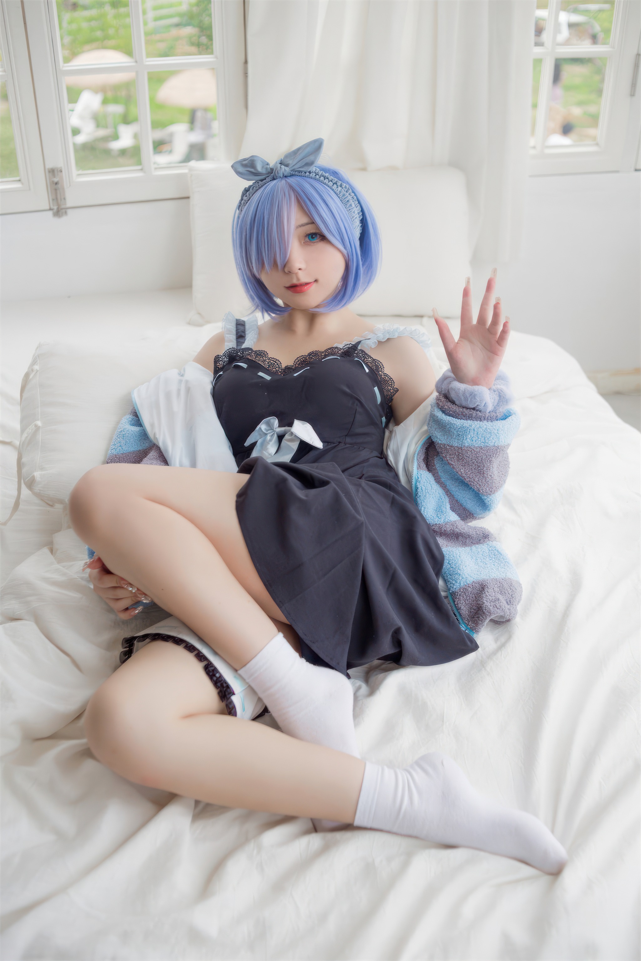 图片[1]-花铃 – NO.058 蕾姆居家服[30P]-XikXak